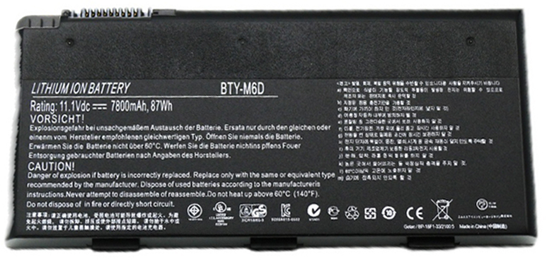 Laptop baterya kapalit para sa MSI GX680R Series 