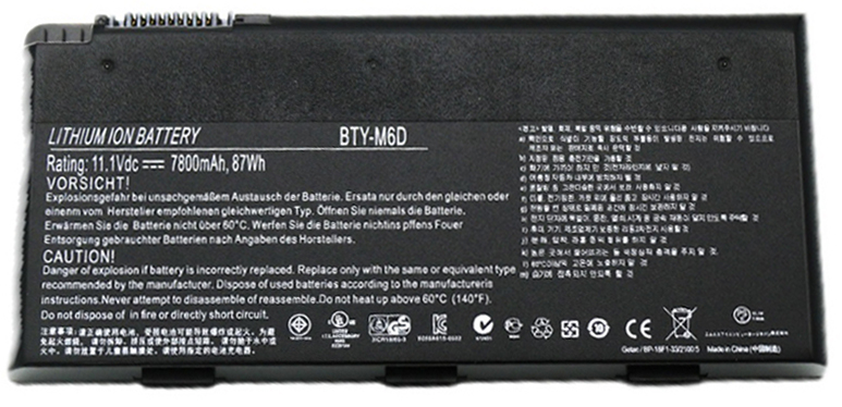 Laptop baterya kapalit para sa MSI GT780R Series Laptop baterya kapalit para sa MSI GT780R Series