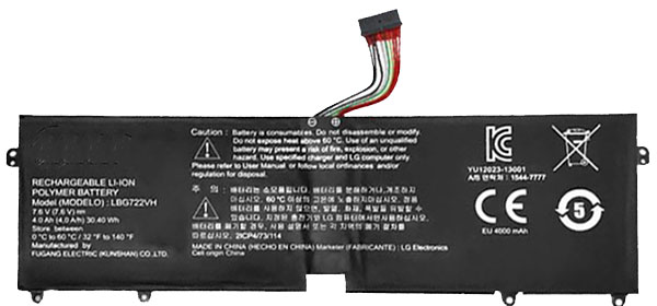 PC batteri Erstatning for LG Gram-15ZD950-GX58K 