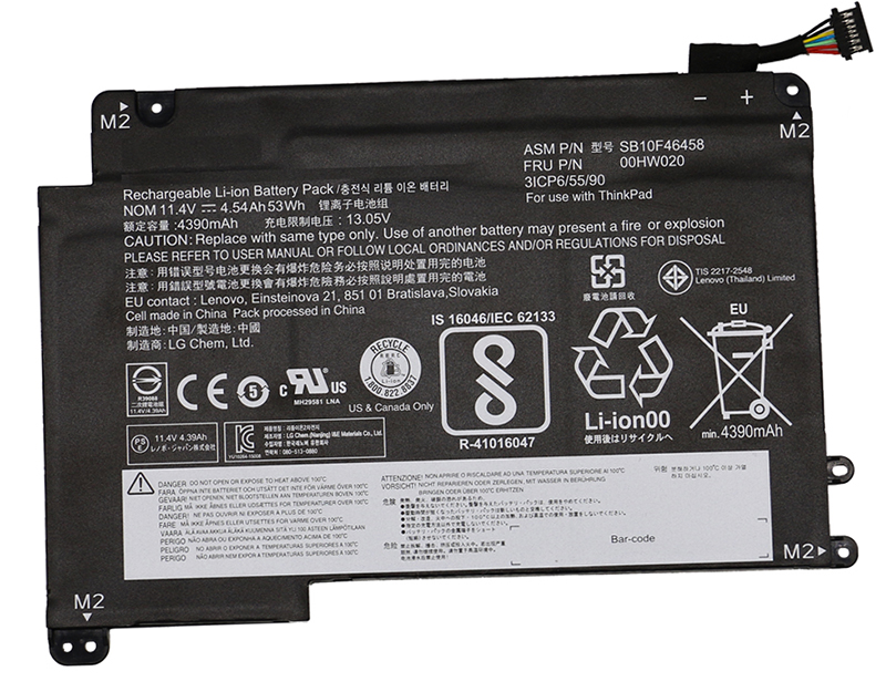 PC batteri Erstatning for LENOVO ThinkPad-Yoga-460-20ELS039GE 