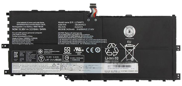 Baterai laptop penggantian untuk Lenovo SB10K97623 