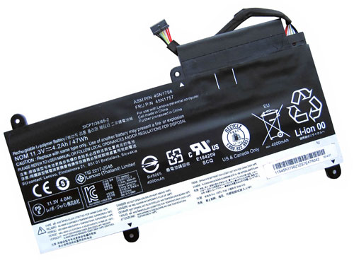 PC batteri Erstatning for lenovo 45N1754 