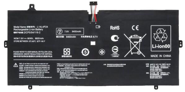 bateria do portátil substituição para LENOVO Yoga-900-13ISK-(80MK0073GE) 