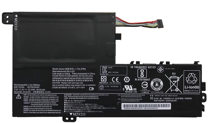 Baterai laptop penggantian untuk Lenovo Flex-4-1580-Series 