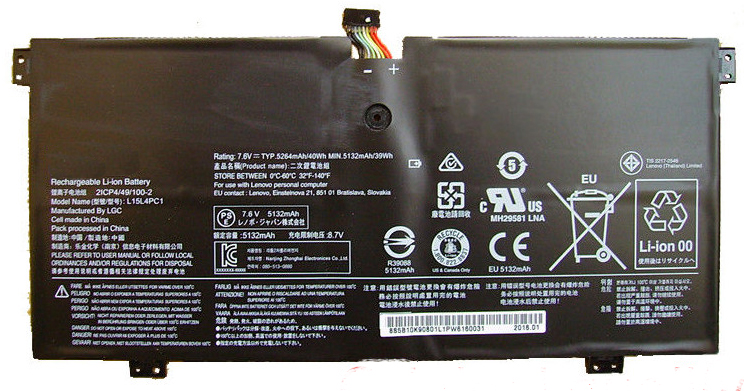 bateria do portátil substituição para Lenovo L15M4PC1 