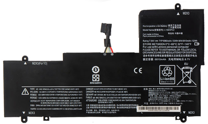 Baterai laptop penggantian untuk Lenovo Yoga-710-15ISK-Series 