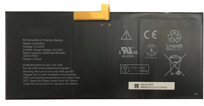 Laptop Battery Replacement for LENOVO L16D3P32 Laptop Battery Replacement for LENOVO L16D3P32