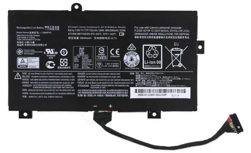 bateria do portátil substituição para LENOVO L16M4PA2 bateria do portátil substituição para LENOVO L16M4PA2