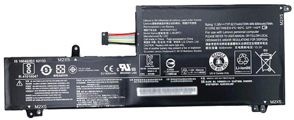 PC batteri Erstatning for LENOVO Yoga-720-15IKB80X70091GE 