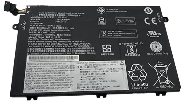 PC batteri Erstatning for LENOVO 01AV445 