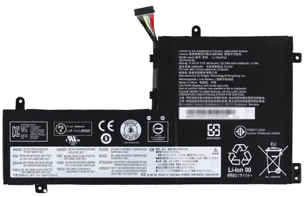 PC batteri Erstatning for lenovo L17C3PG1 