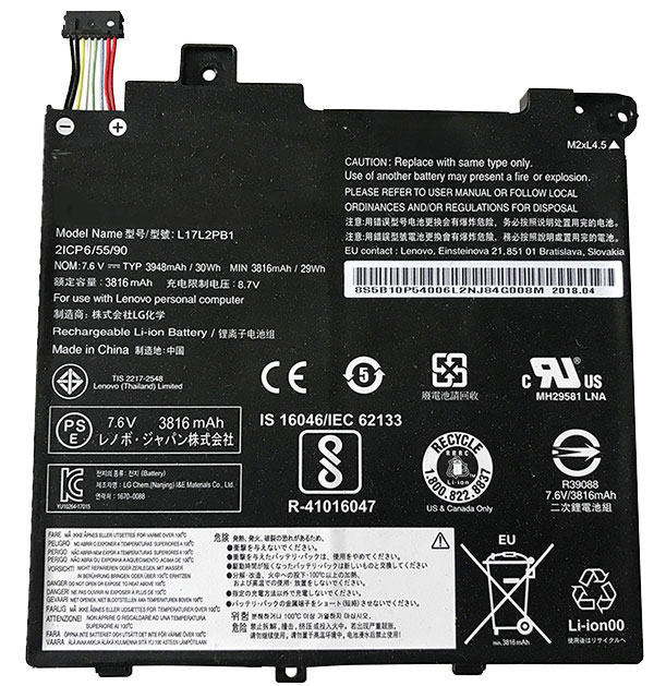 PC batteri Erstatning for Lenovo 5B10P54006 