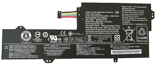 PC batteri Erstatning for lenovo L17M3P61 