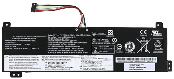bateria do portátil substituição para Lenovo L17C2PB3 