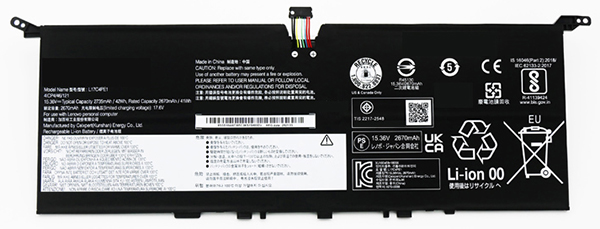Baterie Notebooku Náhrada za Lenovo L17C4PE1 
