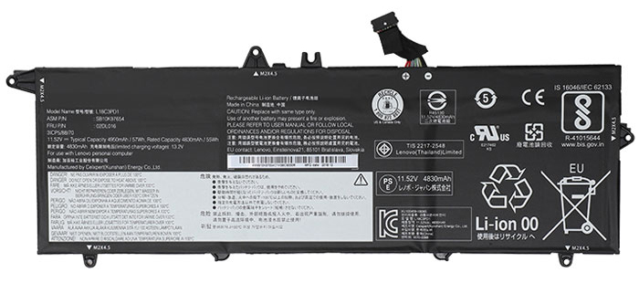 Baterie Notebooku Náhrada za lenovo 1-5B10W13912 