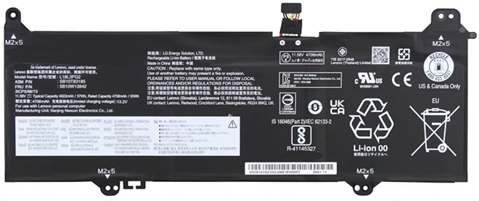 Laptop Battery Replacement for Lenovo L18D3PG 