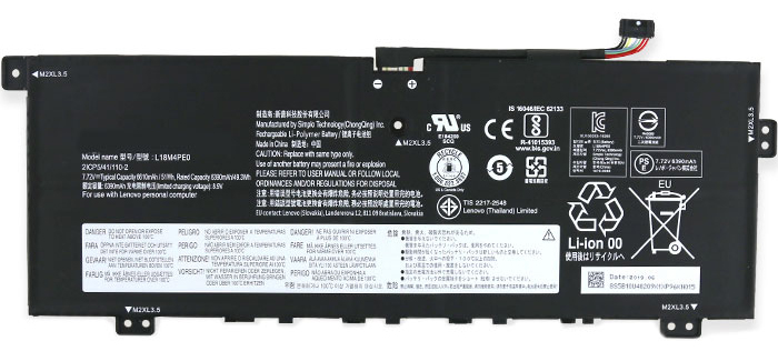 PC batteri Erstatning for LENOVO Yoga-C740-14 