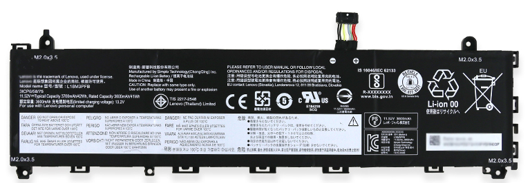 Laptop Battery Replacement for Lenovo 3ICP6/58/75 