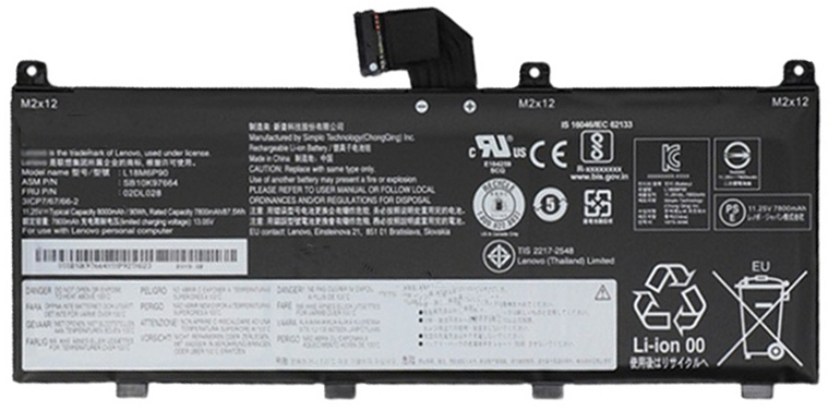 PC batteri Erstatning for lenovo SB10K97664 