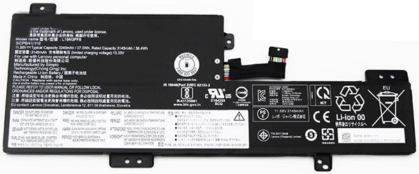 komputer riba bateri pengganti Lenovo L19C3PF8 