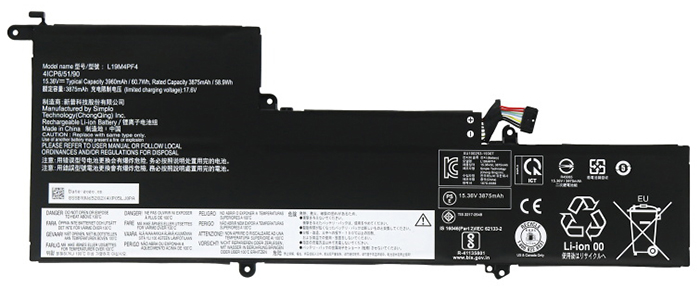 Laptop Battery Replacement for LENOVO L19M4PF4 