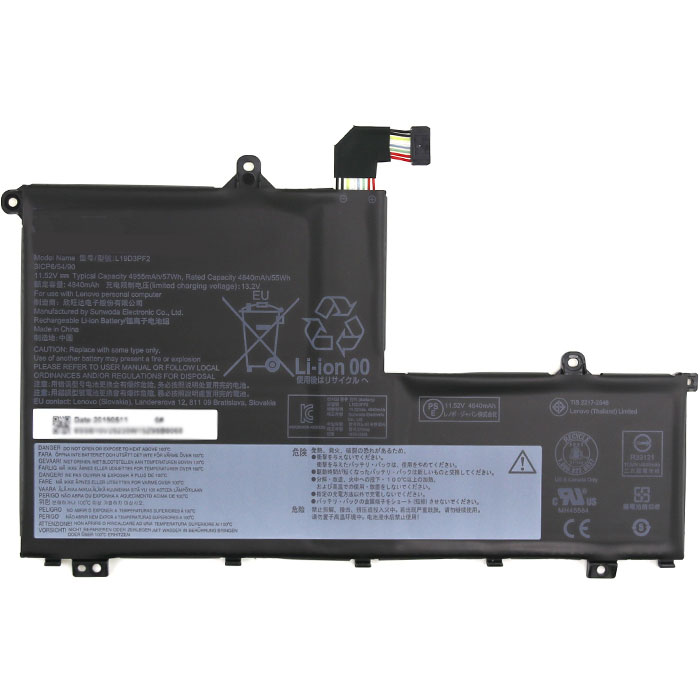 Baterai laptop penggantian untuk LENOVO 5B10W67277 