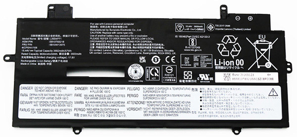 komputer riba bateri pengganti LENOVO ThinkPad-X1-Carbon-9th-Gen-Type-20XX 