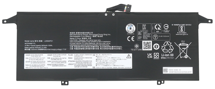komputer riba bateri pengganti Lenovo ThinkBook-13x-ITG-20WJ002LMX 