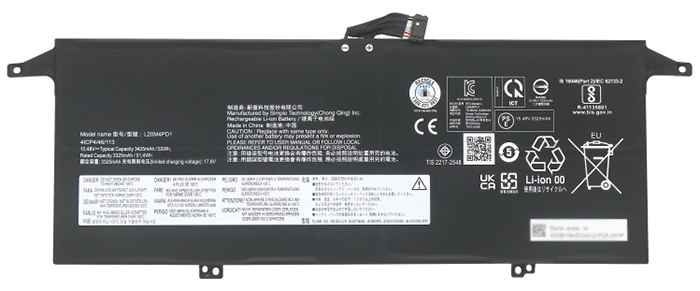 PC batteri Erstatning for lenovo ThinkBook-13x-ITG-20WJ002LMX 