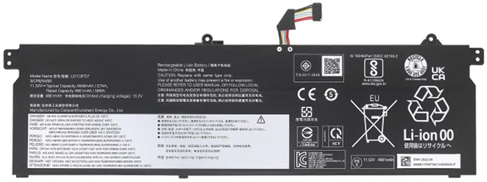 PC batteri Erstatning for Lenovo L21M3PD7 