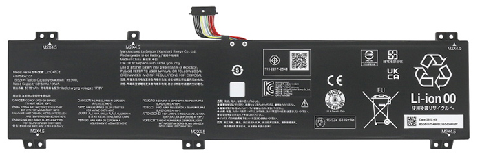 PC batteri Erstatning for LENOVO L21D4PC2 