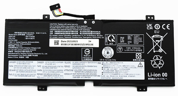 노트북 배터리 에 대한 교체 Lenovo L21M2PG1 