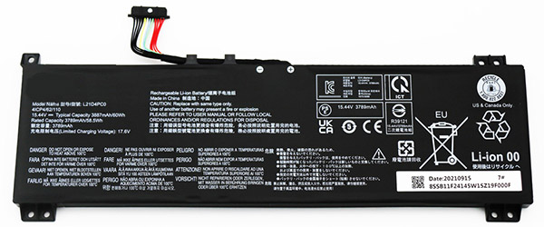 PC batteri Erstatning for lenovo Y9000K-2022 