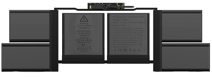 PC batteri Erstatning for Apple MacBook-Pro-15-A1990-2018-Year 