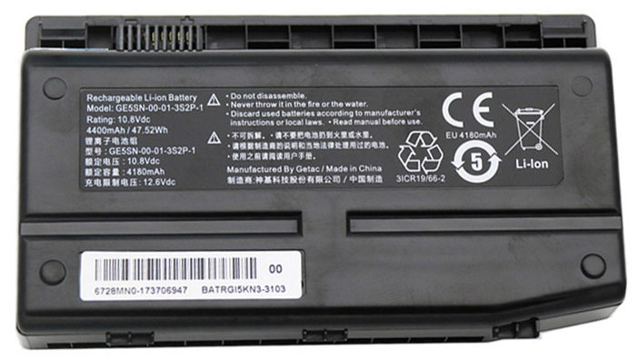 PC batteri Erstatning for MECHREVO GE5SN-03-12-3S2P-0 