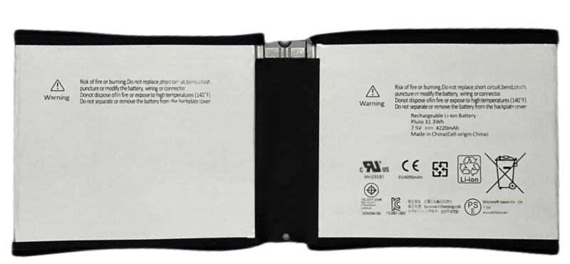 bateria do portátil substituição para MICROSOFT Surface-RT2-1572-Tablet 