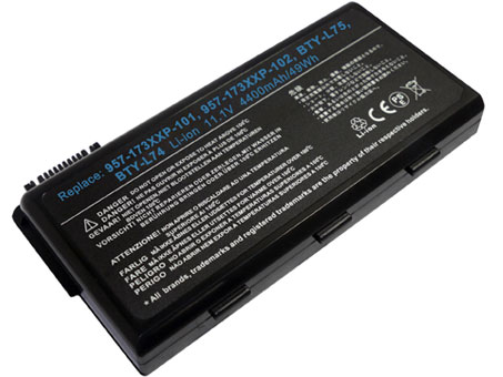 PC batteri Erstatning for MSI GE700 