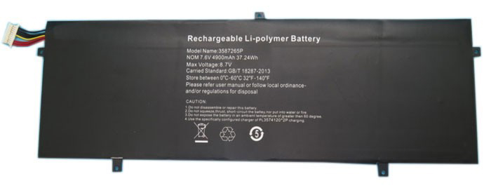 PC batteri Erstatning for Peaq HW-3487265 
