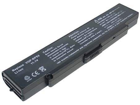 Baterai laptop penggantian untuk SONY VAIO VGN-FS50B Baterai laptop penggantian untuk SONY VAIO VGN-FS50B