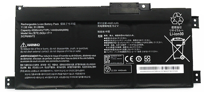 komputer riba bateri pengganti THUNDEROBOT 911Ai 